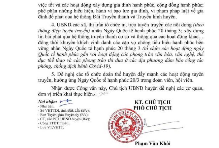 CV trien khai ngay  20-3-2
